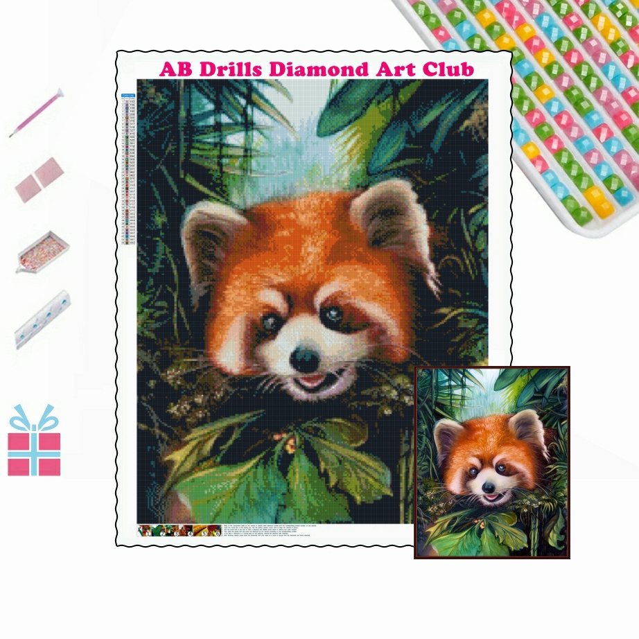 Red Panda 5D DIY AB Drills Dia - Photo Mosaic Print reseña y precio
