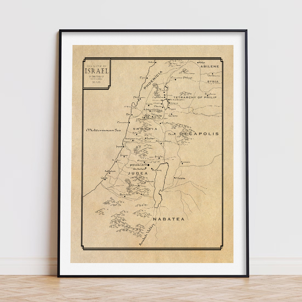 Tel Aviv Map Print Israel City - Custom Star Map reseña y precio
