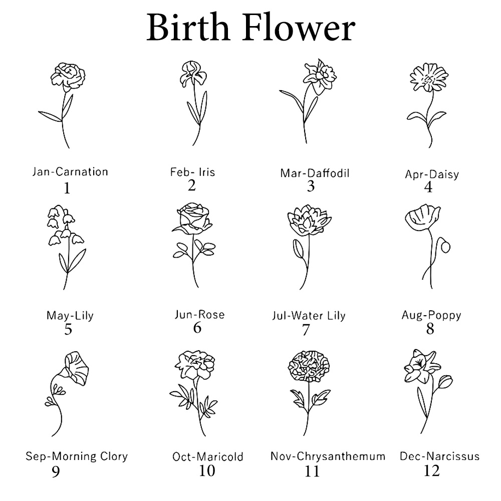 Haiyufly Custom Name Necklace  - Birth Flower Necklace reseña y precio
