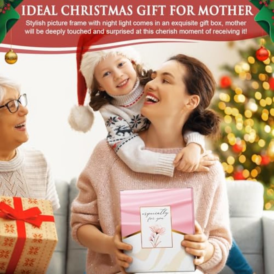 Mom Gifts from Daughters Son C - Engraved Wood Frame reseña y precio