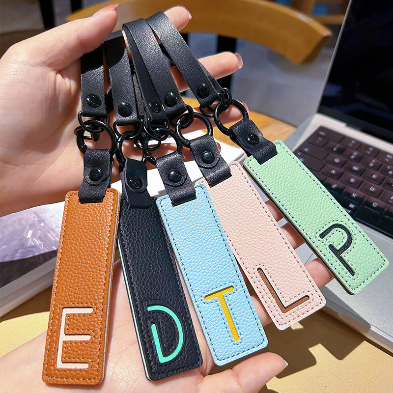 Classic Pu Leather Keychain A- - Monogram Keychain Leather reseña y precio