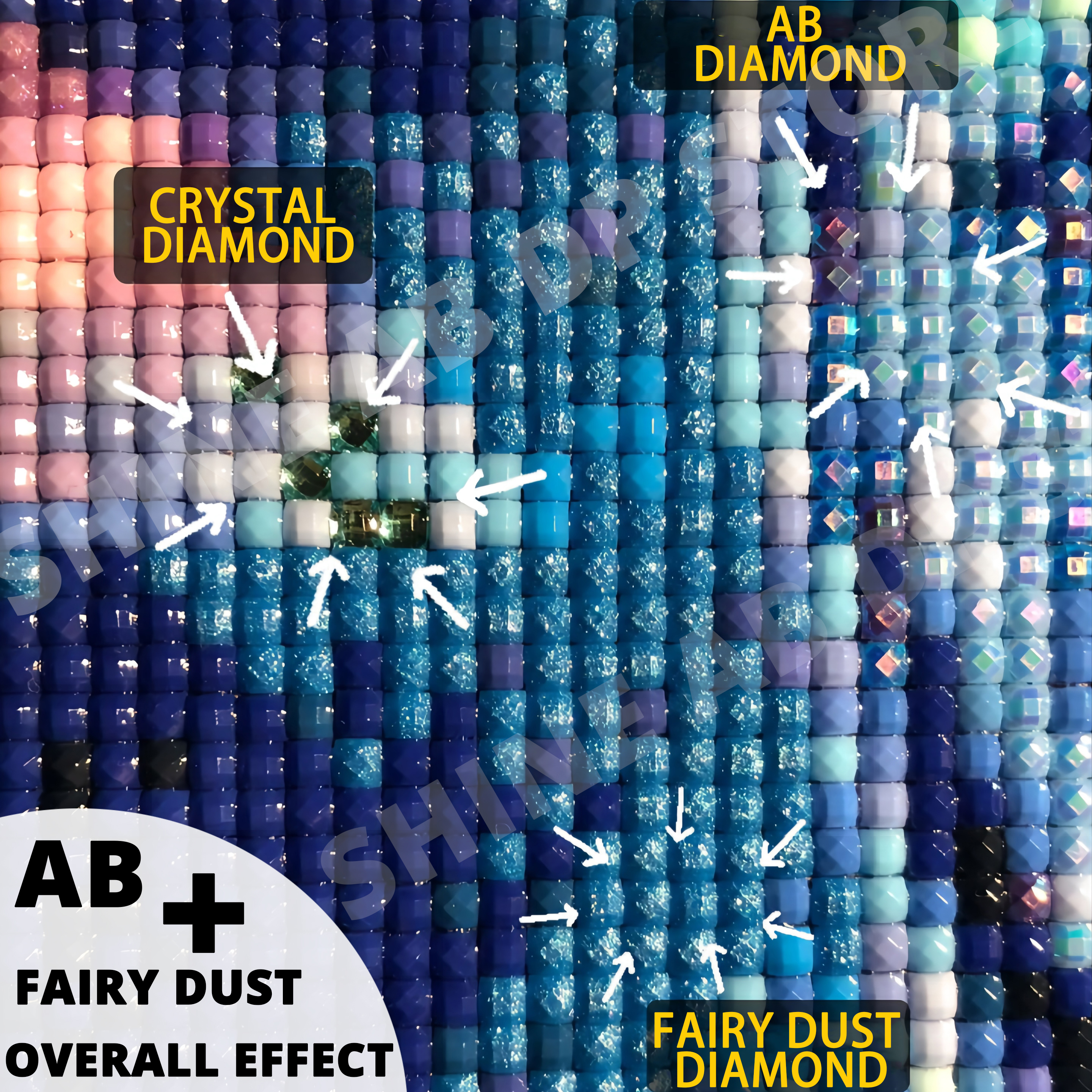 Fairy Dust AB DIY Diamond Pain - Photo Mosaic Print reseña y precio