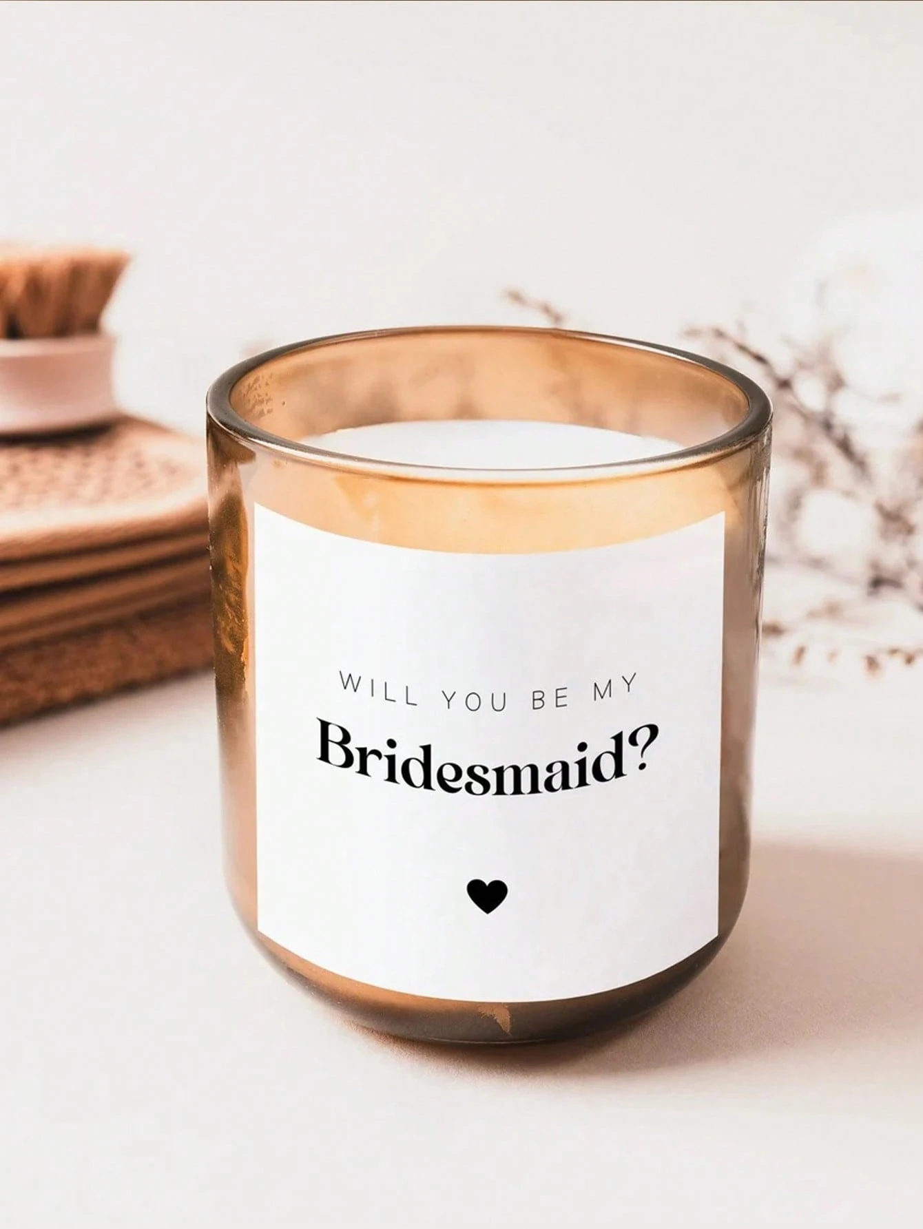 Custom Candle Label Will You B - Personalised Candle Label reseña y precio