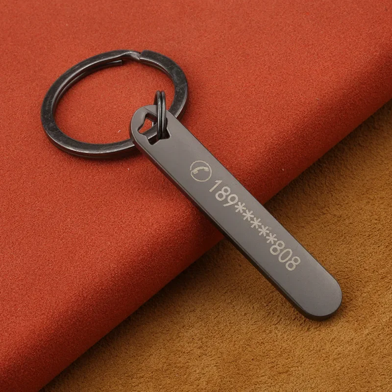Custom Keychain with Free Engr - Initial Ring Custom reseña y precio