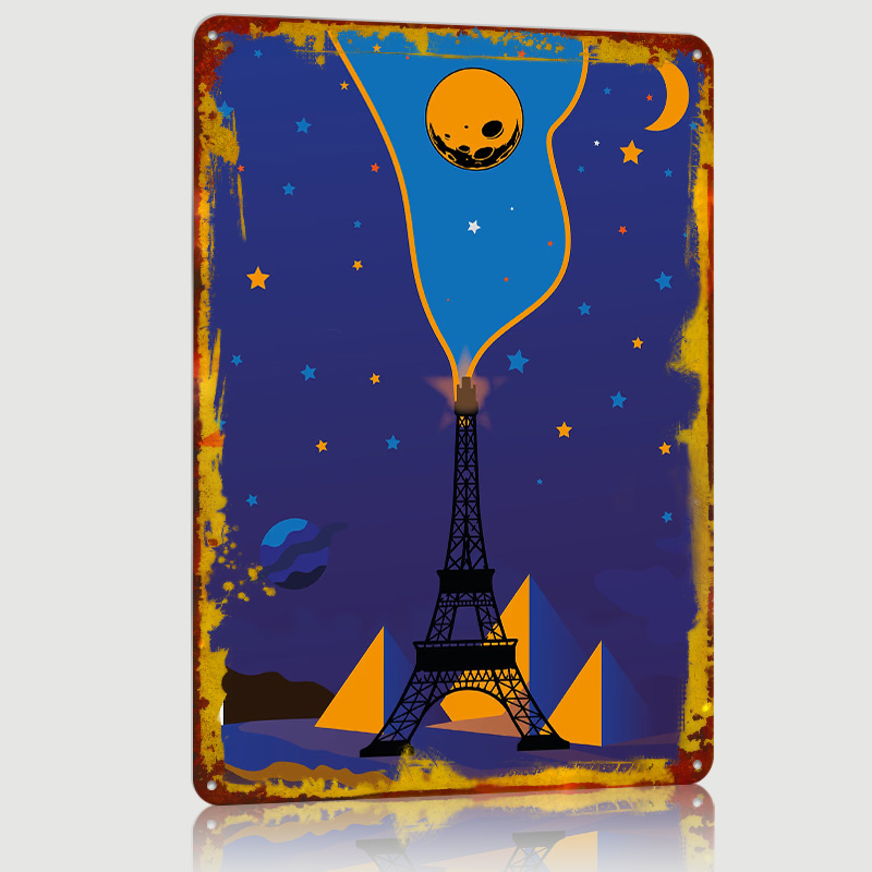 Eiffel Tower Night Sky Poster  - Custom Night Sky reseña y precio