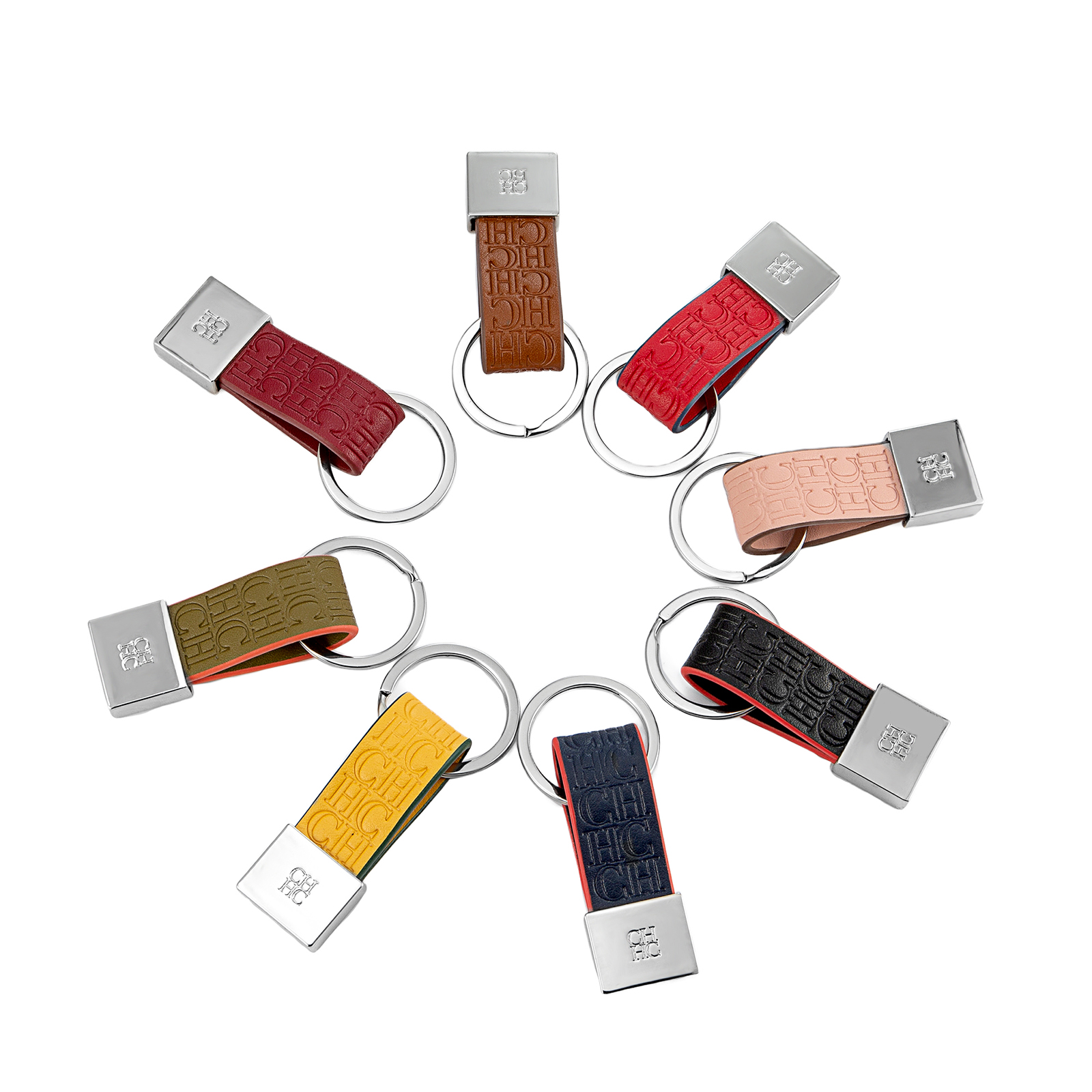 CH Embossed Monogram Leather K - Monogram Keychain Leather reseña y precio