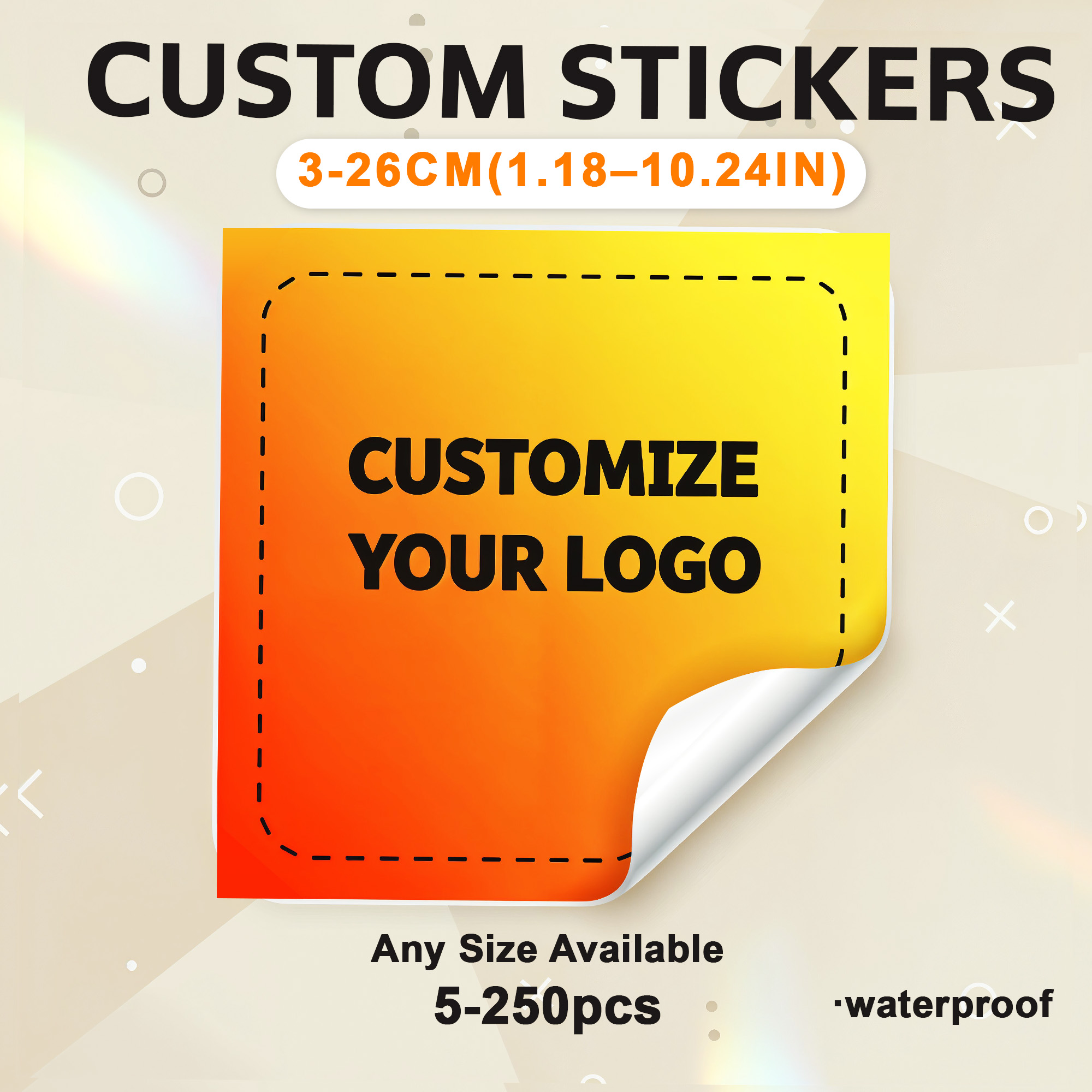 Custom Stickers Waterproof Cus - Personalised Candle Label reseña y precio