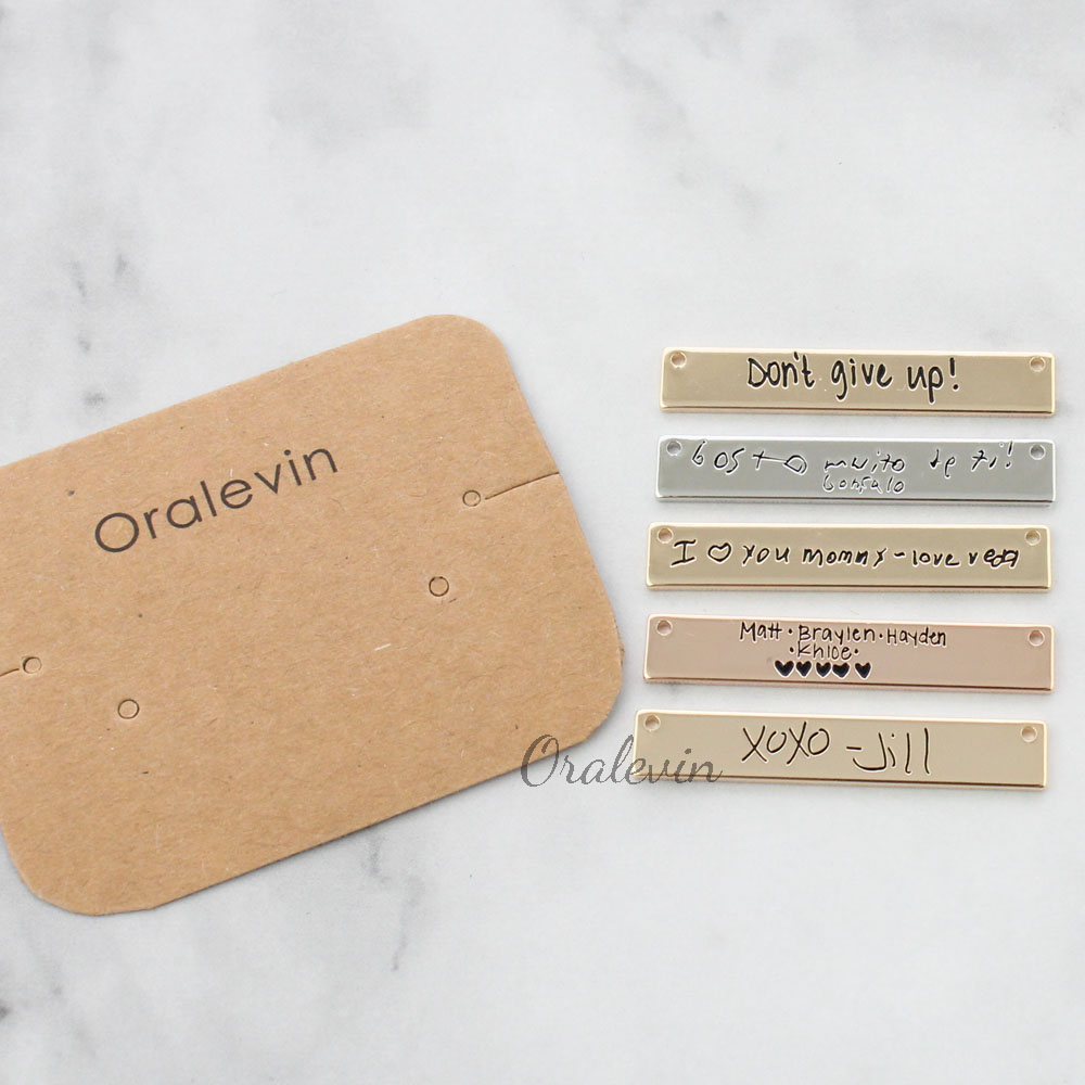 Personalized Custom Actual Han - Handwriting Necklace Bar reseña y precio