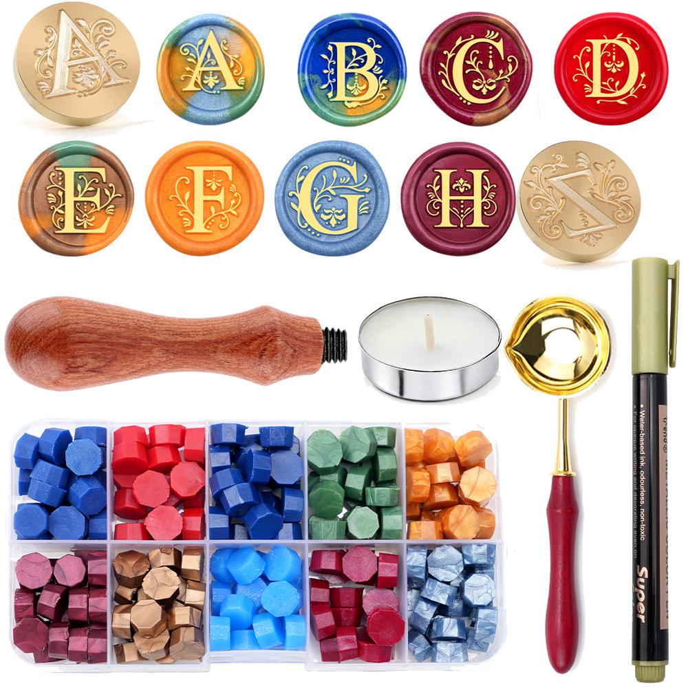 Alphabet Wax Seal Stamp Set -  - Wax Seal Letter Kit reseña y precio