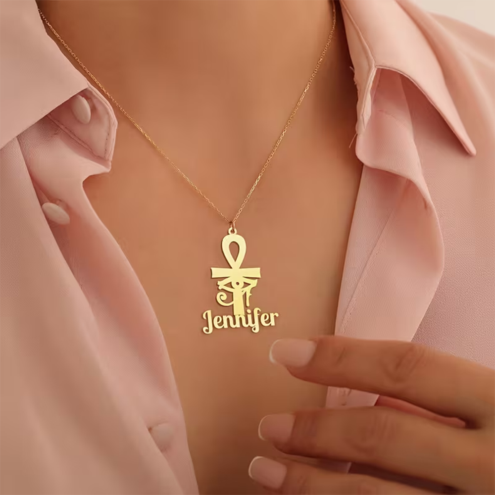 Custom Name Necklace Egyptian  - Name Necklace Custom reseña y precio