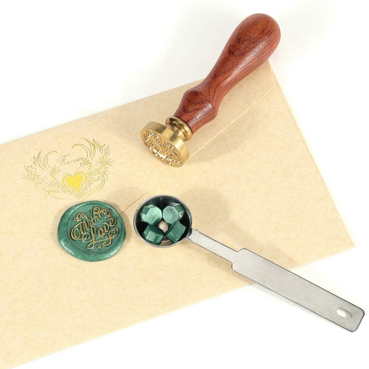 AT84-Sealing Wax Beads, 200 Pi - Wax Seal Letter Kit reseña y precio