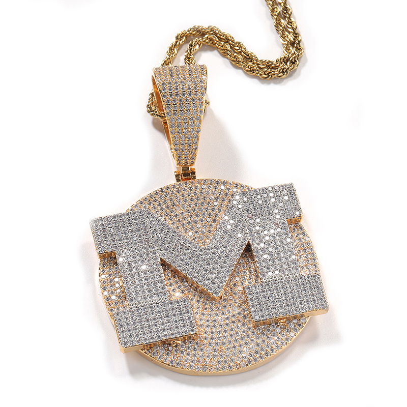 Custom Personality Big Letter  - Name Necklace Custom reseña y precio