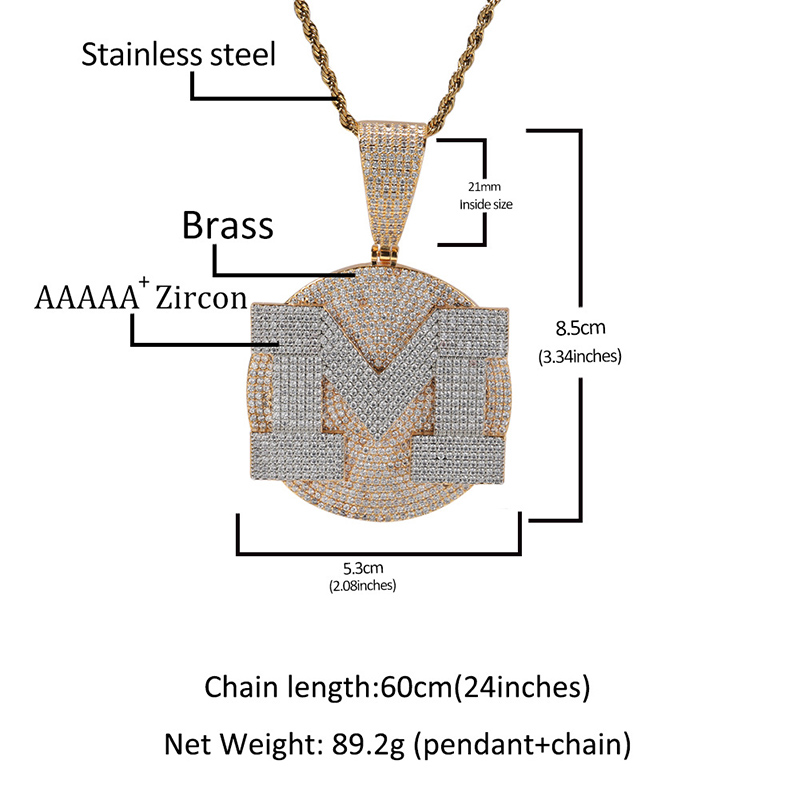 Custom Personality Big Letter  - Name Necklace Custom reseña y precio