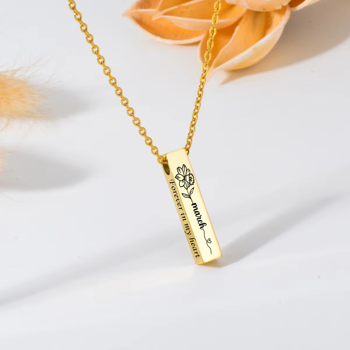 Birth Flower Urn Necklace For  - Birth Flower Necklace reseña y precio