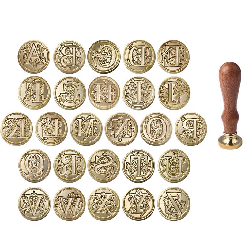 A-Z Vintage Sealed Wax Stamp H - Wax Seal Letter Kit reseña y precio