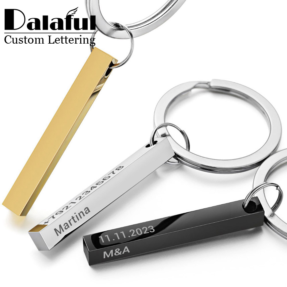 Personalize Keychains 3D Bar S - Initial Ring Custom reseña y precio