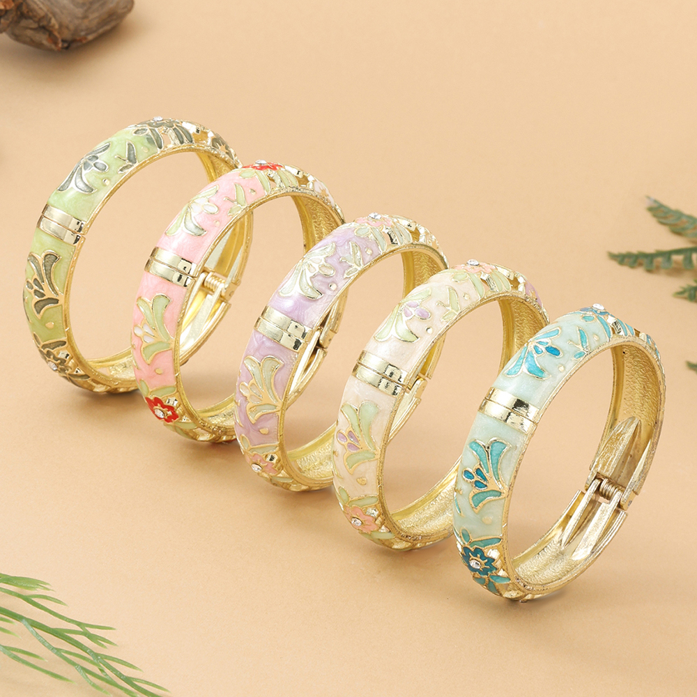 Jardme 1PCS Wide Hollow Enamel - Coordinates Bracelet reseña y precio
