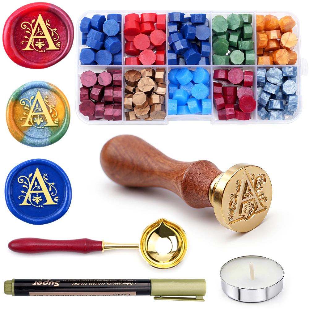 A-Z letter Wax Seal Stamp Kit  - Wax Seal Letter Kit reseña y precio