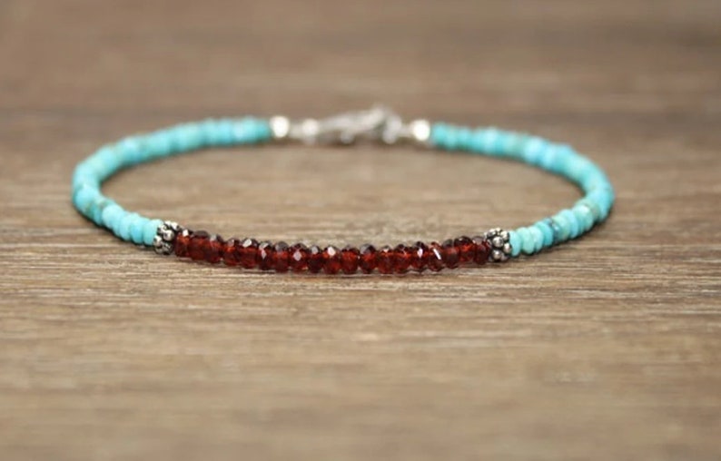 Garnet & Sleeping Beauty Turqu - Coordinates Bracelet reseña y precio