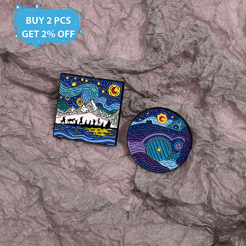 Night Sky Oil Painting Enamel  - Custom Night Sky reseña y precio