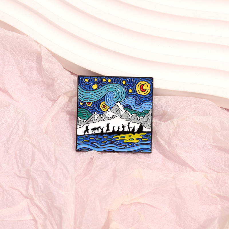 Night Sky Oil Painting Enamel  - Custom Night Sky reseña y precio
