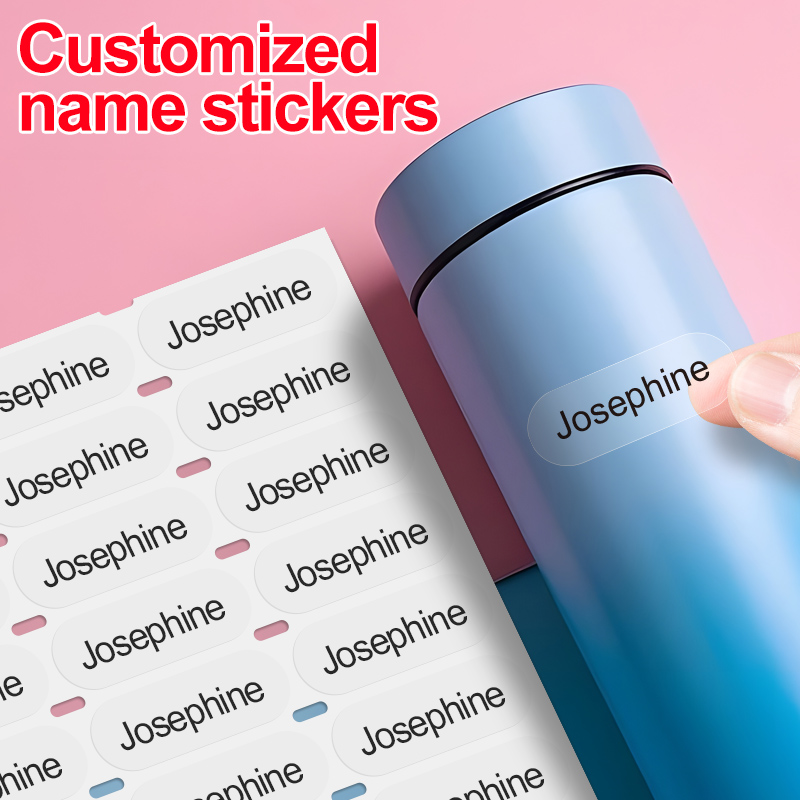 ‌Custom Clear Name Tags for Sc - Personalized Name Box reseña y precio