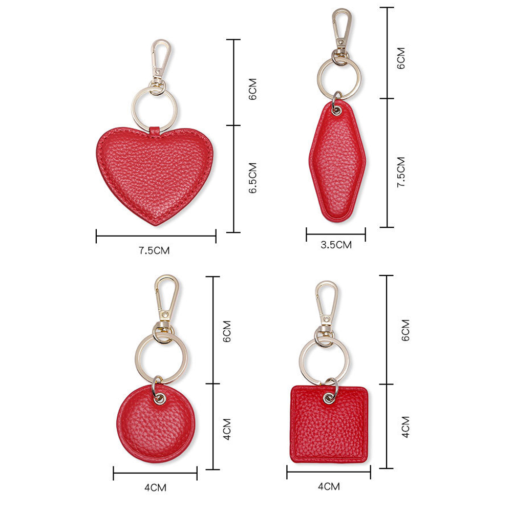Custom Letters Leather Keychai - Monogram Keychain Leather reseña y precio