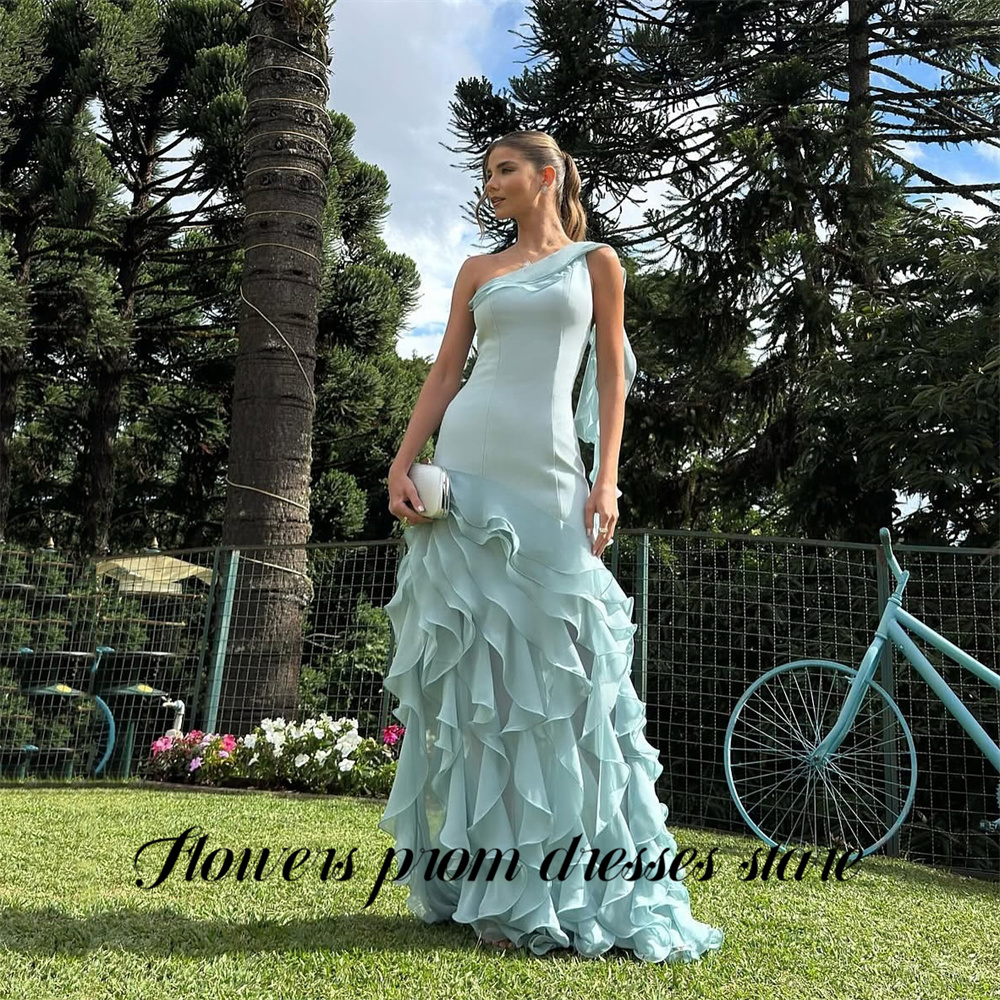Flowers Sky Blue Party Dress L - Custom Night Sky reseña y precio